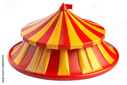 circus tent isolated on white