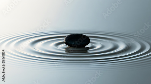 Balanced Zen Water Ripple Concept