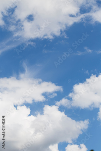 Canvastavla The cloudy blue summer Sky