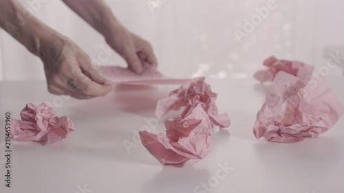 Crumple and read papers