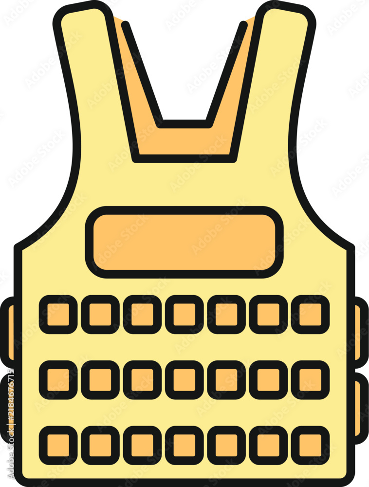 Obraz premium Tactical bulletproof vest providing security and personal protection