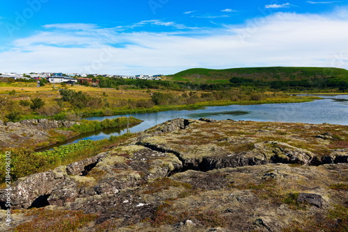 Landschaft in Island im Herbst
