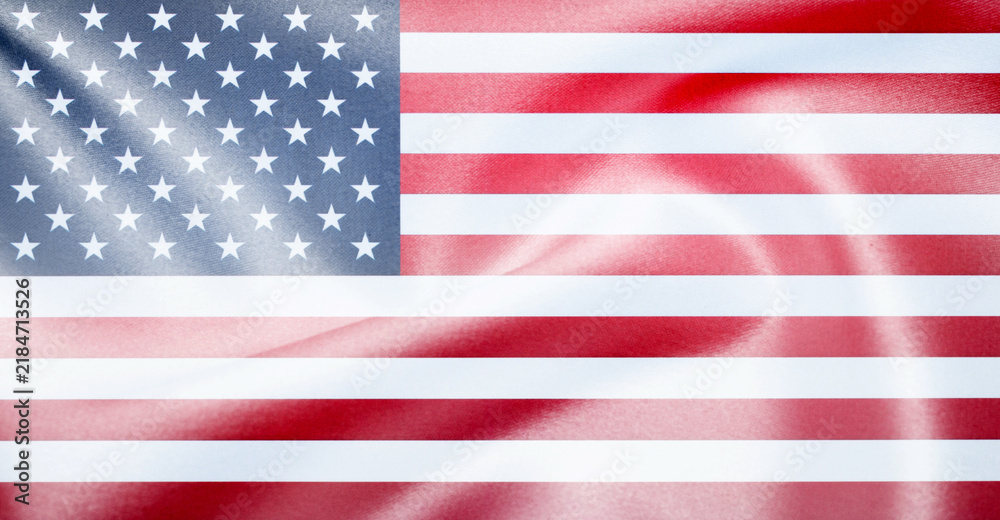 Obraz premium Grunge USA flag. American flag with grunge texture.