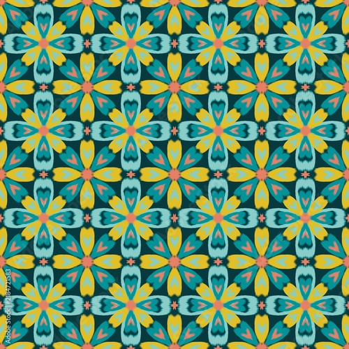 seamless pattern with flowers