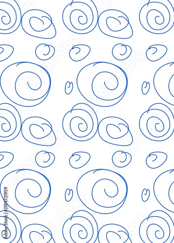Abstract Organic Line Art Seamless Pattern
