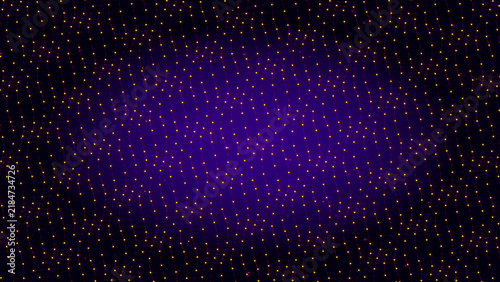 Abstract Futuristic Quantum Lattice Vector Background with FIBER OPTIC CYBERSECURITY Glow Lines in Synthwave Neon Palette, Digital Network Data Stream Banner Design