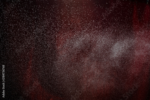 Obraz na plátne Abstract neuron brain futuristic background concept with million star dot like digital network through energy data flow and connect