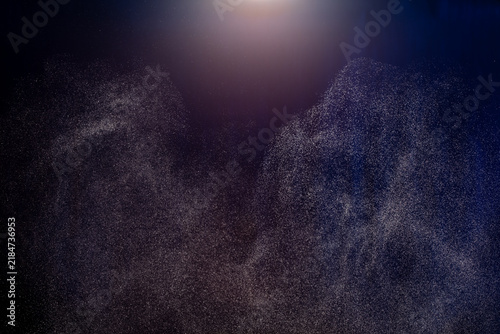 Cuadro en lienzo Abstract neuron brain futuristic background concept with million star dot like digital network through energy data flow and connect