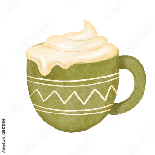 Watercolor Autumn Hot Cocoa Mug
