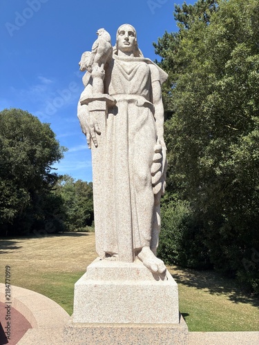 Принти на полотні cimetière américain de Colleville-sur-mer, plage d'Omaha beach
