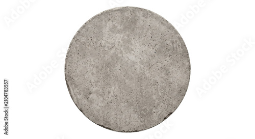 Foto Rough textured concrete circle with a weathered and imperfect edge