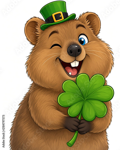 Tapety artystyczne st patricks day Quokka