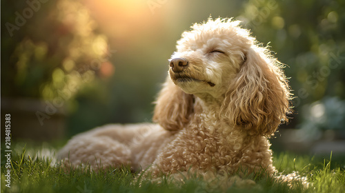 portrait of a poodle