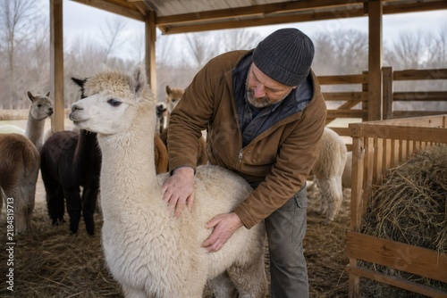 Alpaca and sheep care