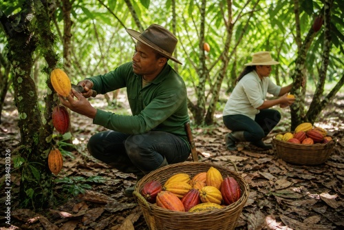 Tropical fruit harvest