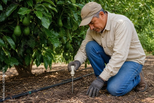 Avocado soil moisture check
