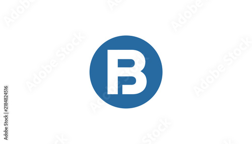 Bold white uppercase letter B centered inside a solid blue circle provides a clean and professional logo or alphabet icon design.