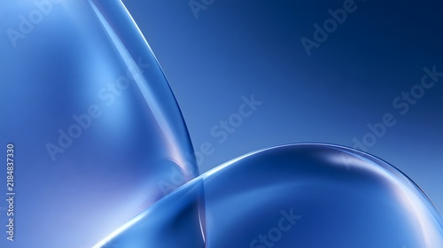 Cool blue glassmorphism abstract background