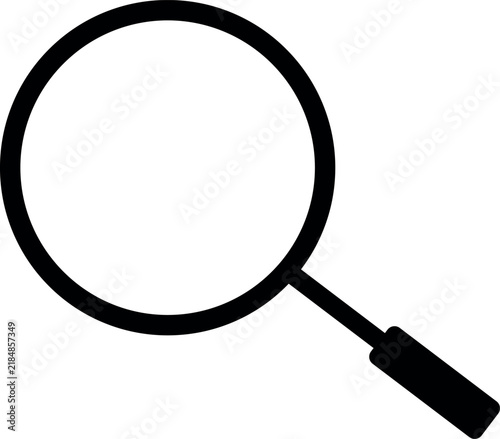 Magnifying glass search zoom line icon vector illustration