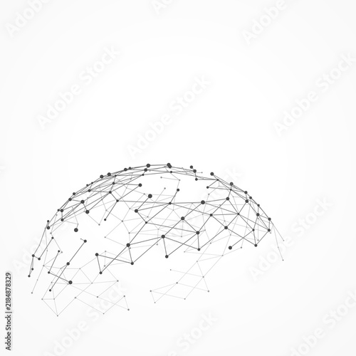 Creative Polygonal Semi Sphere Pattern