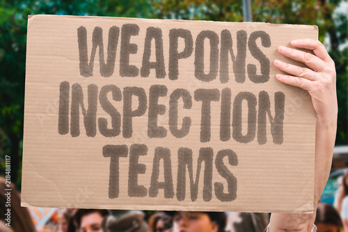 Foto "Weapons inspection teams" Monitors deploy to verify compliance status