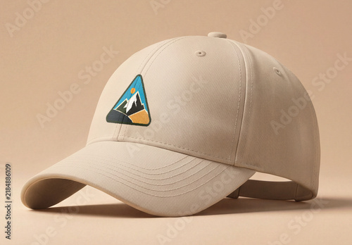 Baseball Cap Mockup with Embroidered Logo