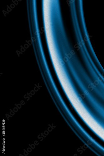 Abstract 3D poster header cover wallpaper banner background design, blue light blur shape on dark grain texture vertical backdrop with noisy effect