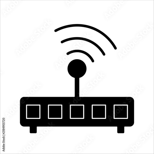 Obraz na płótnie modem icon. simple flat solid vector