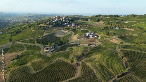 Europe, Italy, Golferenzo  in  province of Pavia, Lombardy,   hills of the Oltrepò Pavese, in Versa Valley. One of the most beautiful villages in Italy - ttourist destination in vineyards