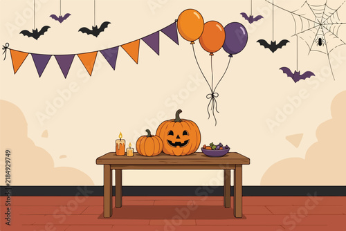Foto Halloween-themed background vector