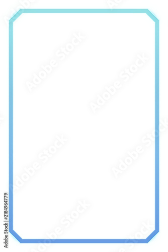 Cuadro en lienzo Holographic projection picture frame PNG with transparent background, translucen
