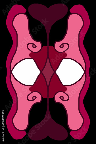 Pink Ornamental Luxury Frame Vector Illustration