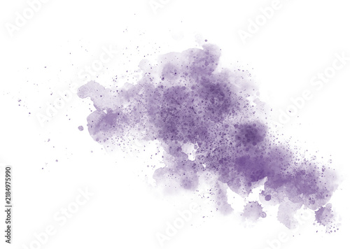 Watercolor brush stain decoration