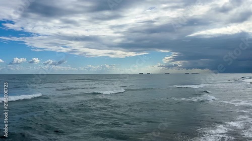 clouds over the sea