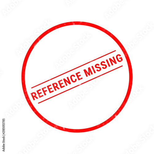 A vivid red rubber stamp illustration clearly states reference missing set against a pristine white background perfect for document marking and official use
