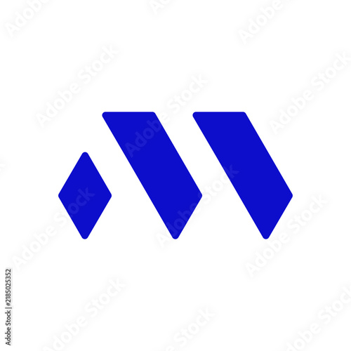 M Roofing House Roof Contractor Construction Builder Residential Property Architecture Geometric Minimalist Modern Home Exterior Logo Design Branding Vector