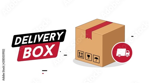 Delivery Box Shipping Package Animation for E Commerce