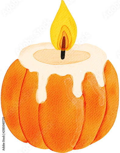 Warm Pumpkin Candle for Autumn Decor