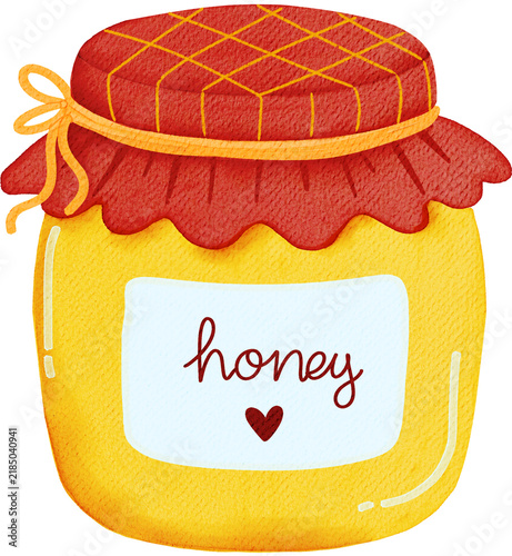 Sweet Honey Jar with Whimsical Design