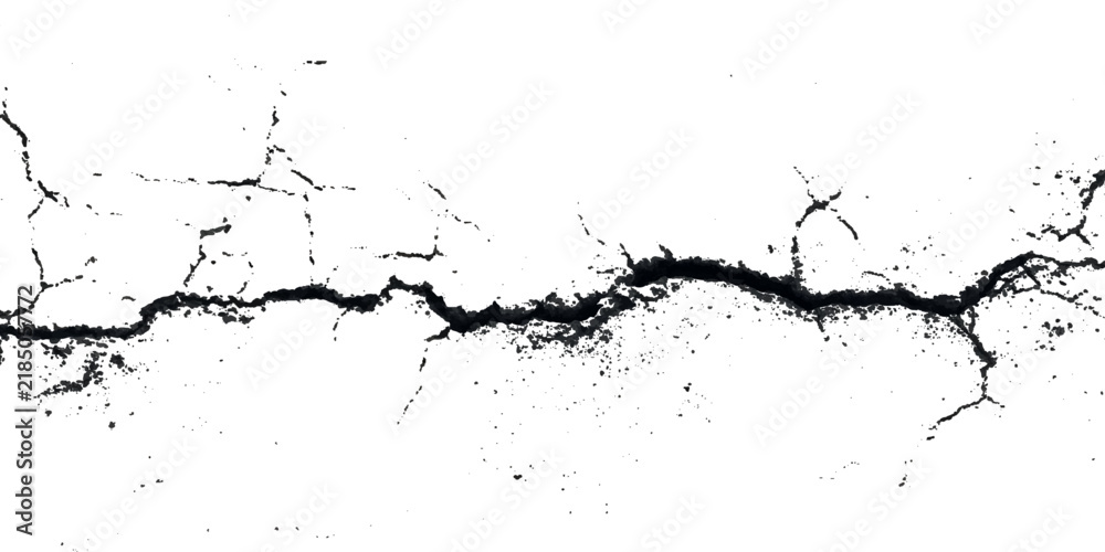 Obraz premium Abstract grunge black cracked texture. vintage old scratch damaged wall background design.