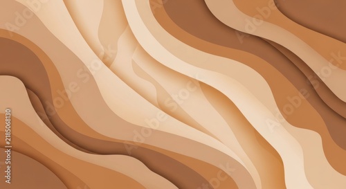 A brown and beige abstract background with wavy lines and a gradient effect.