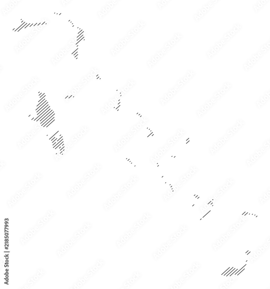 Obraz premium Bahamas map with diagonal stripes in gray vector illustration