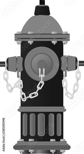 Plakat Red Fire Hydrant for Emergency Water Supply and Fire Protection