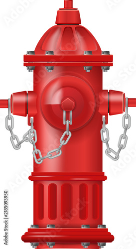 Plakat Fire Hydrant Water Safety Equipment Icon for City Street Firefighting