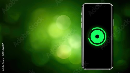Smartphone Illuminated Circular Logo