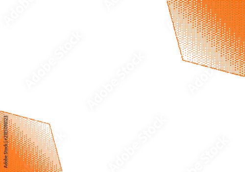 Orange Halftone Corner Gradients Abstract Background Design