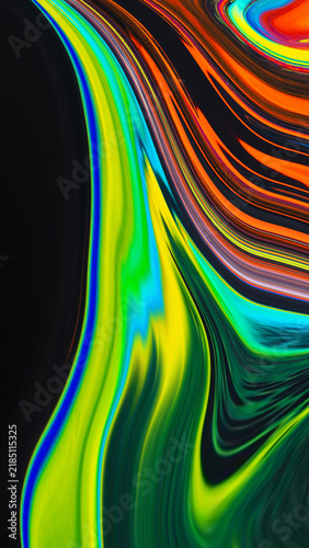 Dynamic abstract spiral lines with flowing energy and motion