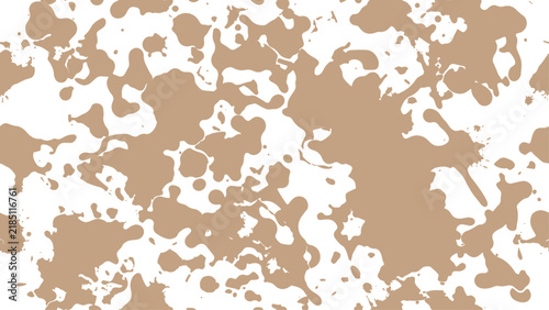 Beige and white organic blob texture background with rounded splotch shapes. Bold abstract camo pattern for packaging, apparel and wall art.