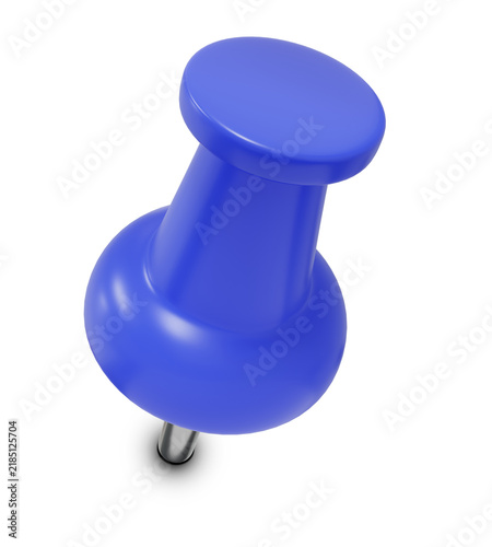 Plakat Blue Plastic Pushpin Thumbtack Marker