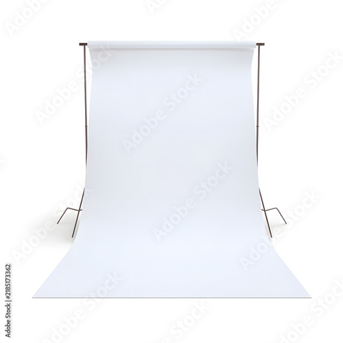 Professional White Paper Backdrop Stand for Studio Photography